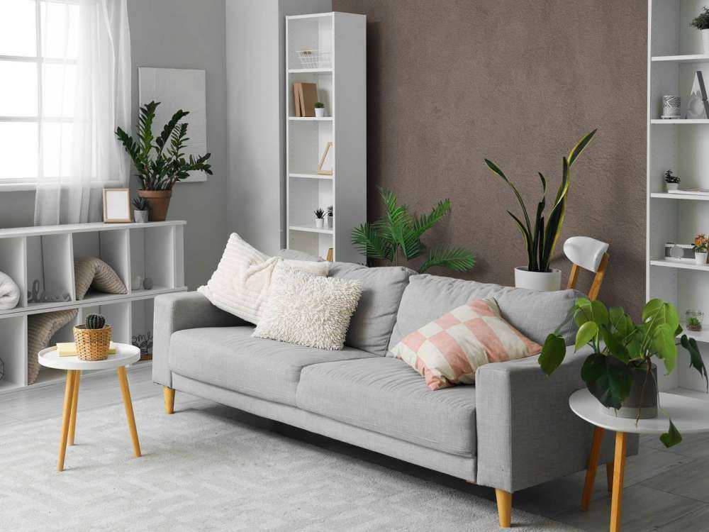 Taupe leather