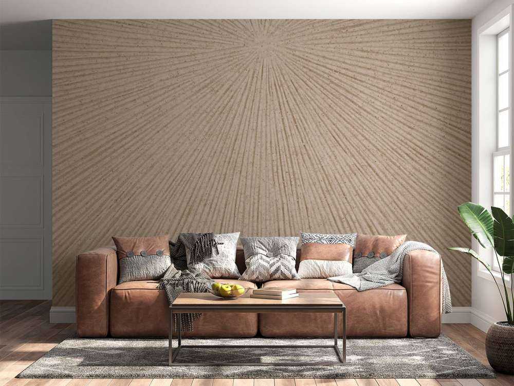 Structure with lines in beige brown