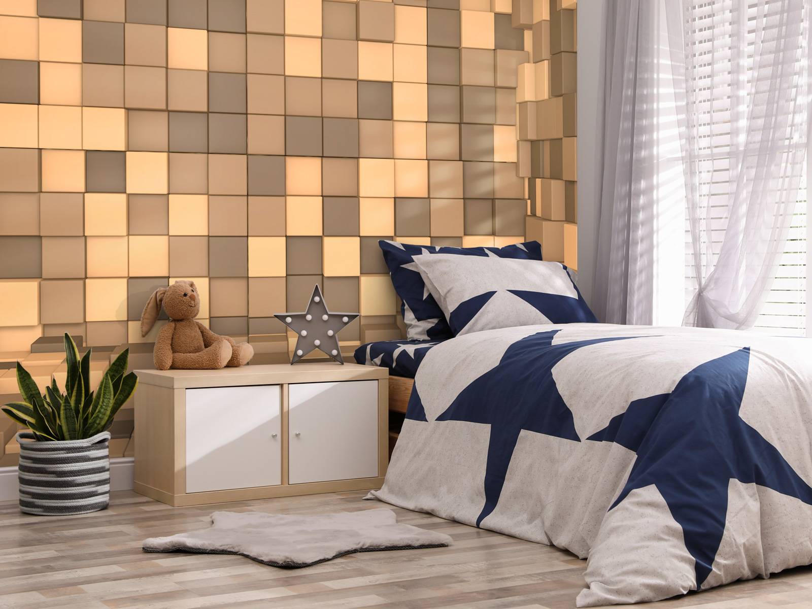 3D Minecraft block