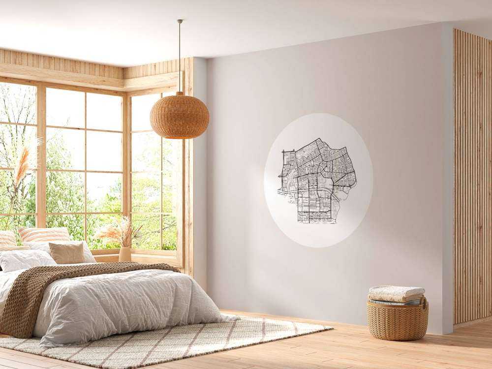 Plattegrond Amsterdam zuid, wit