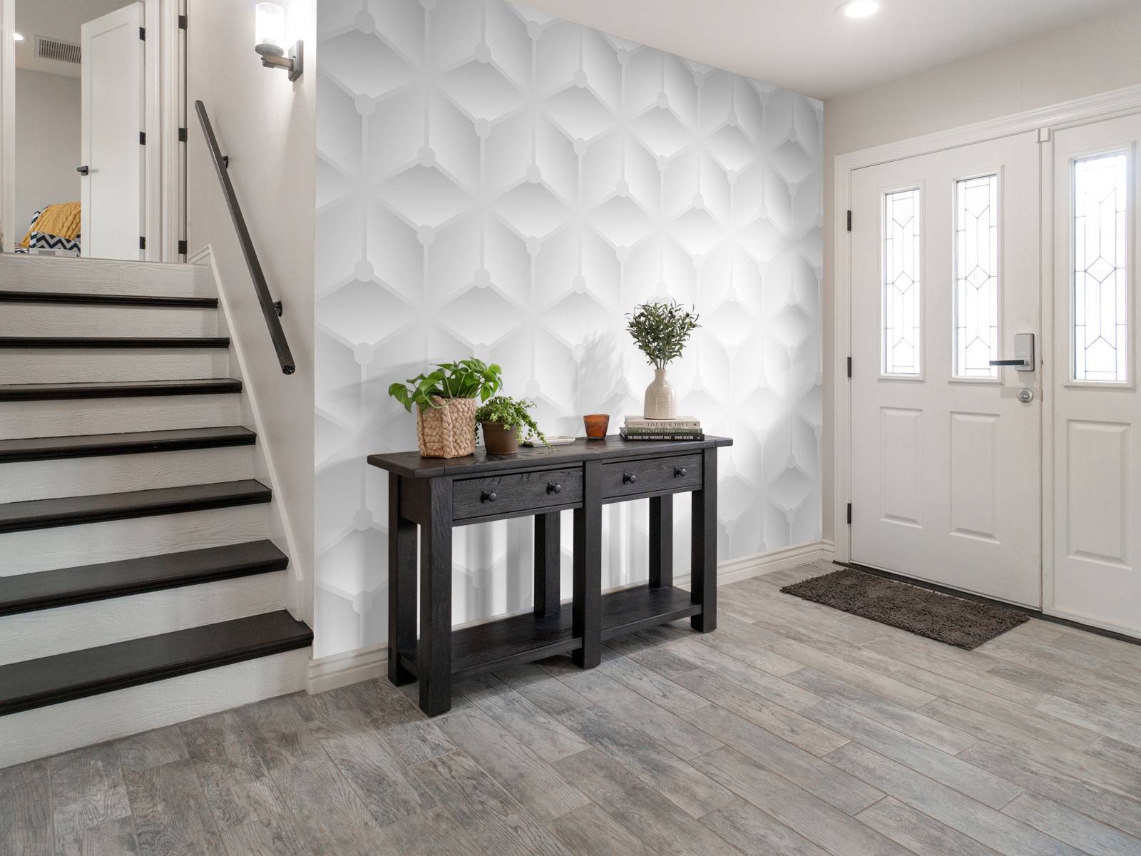 White 3D pattern