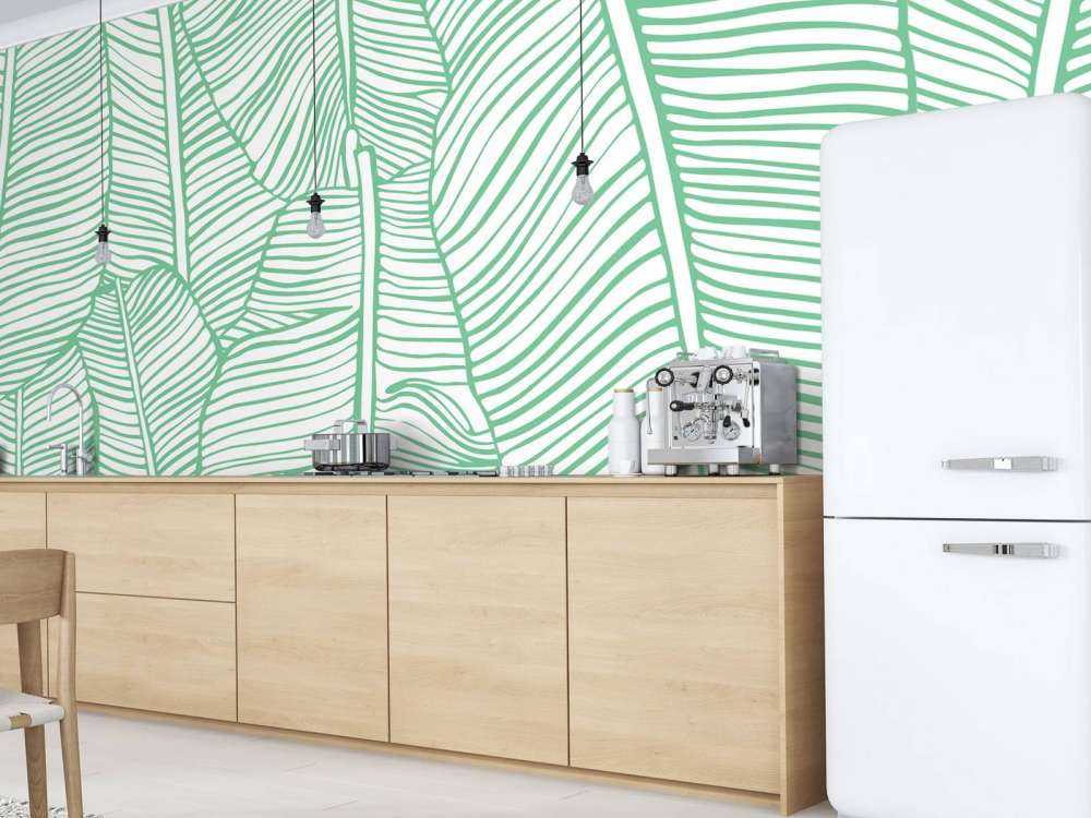 Leaf pattern green