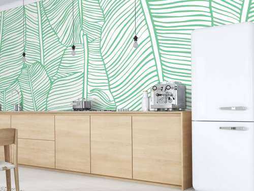Leaf pattern green