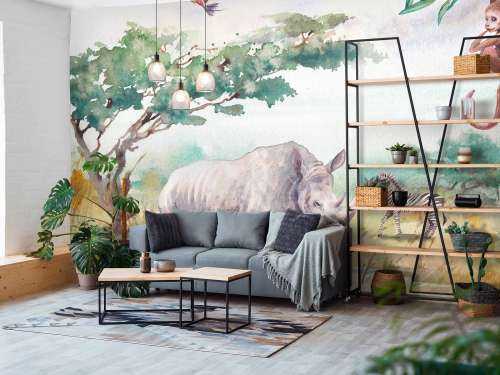 Watercolour jungle