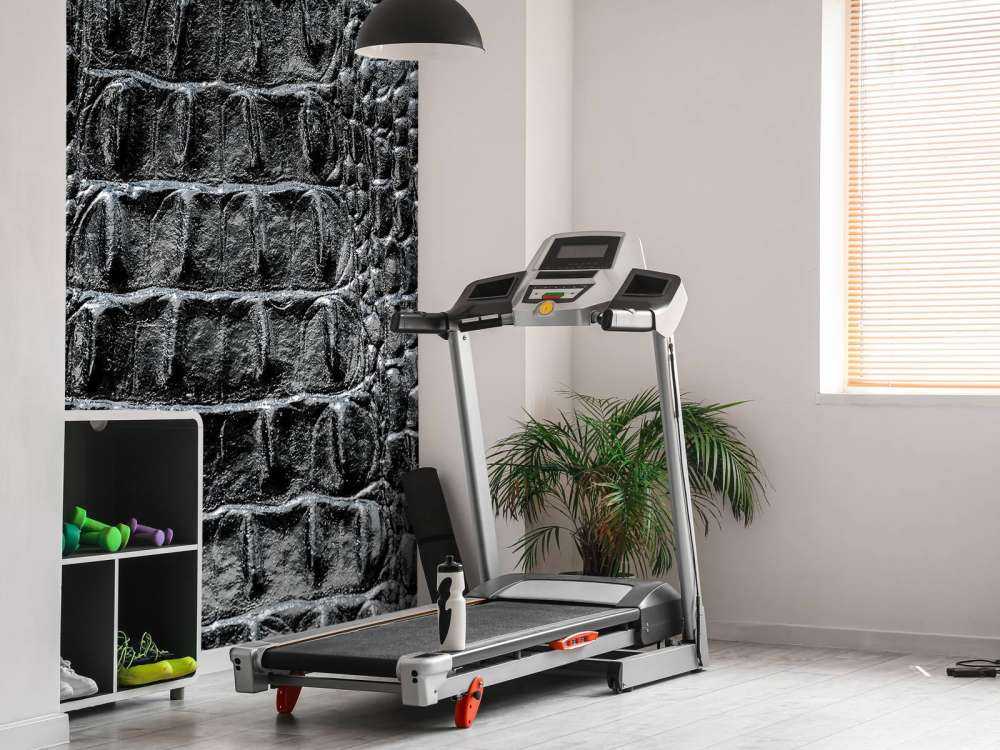 Crocodile skin in black