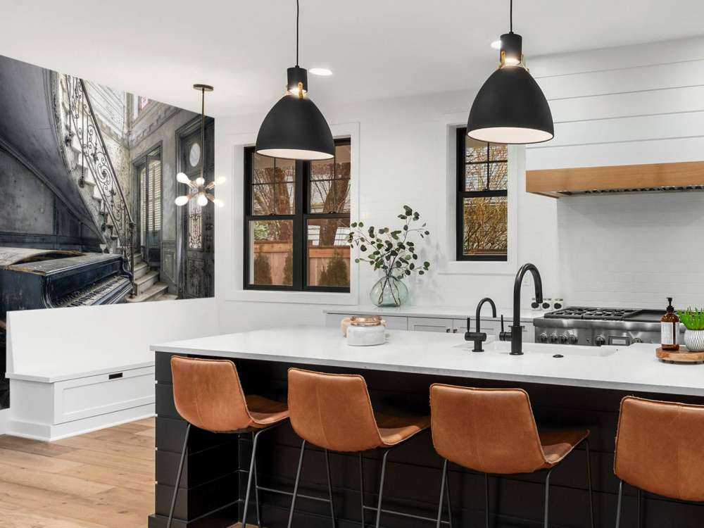 Piano in een verlaten ruimte