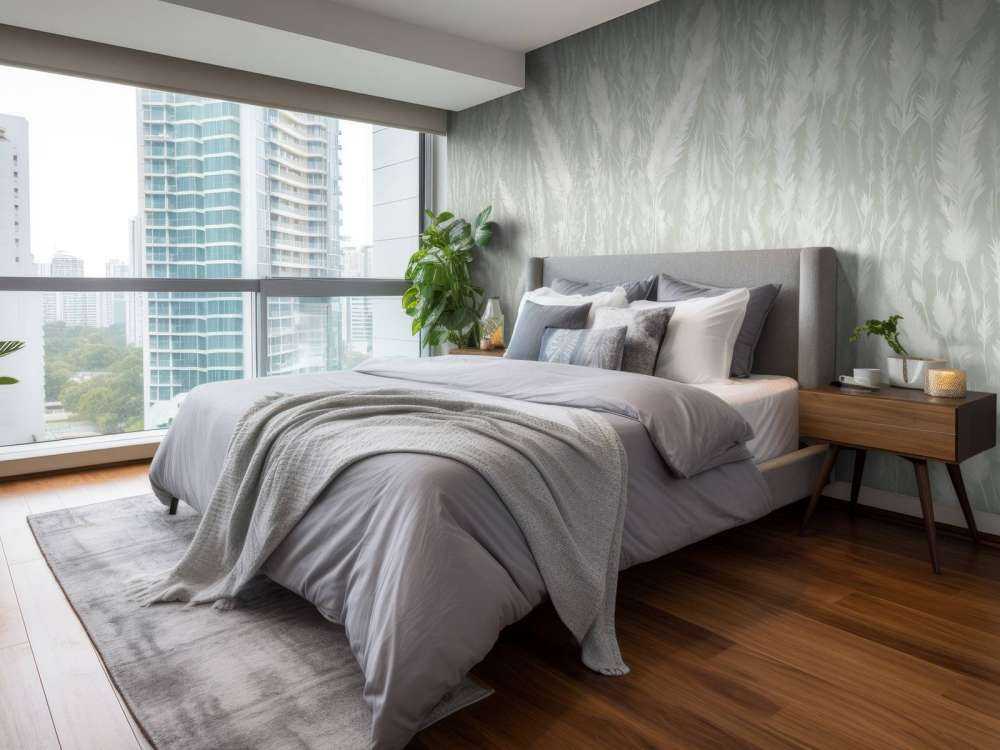 Wall of field grasses - green