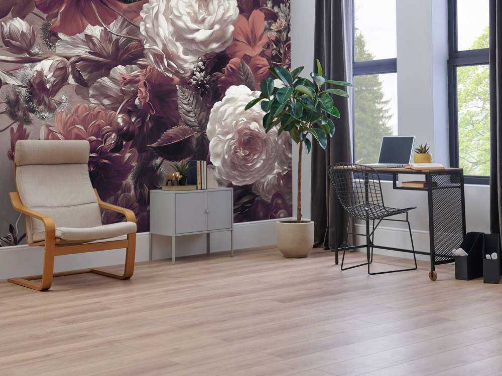 Big bouquet with orange poppies