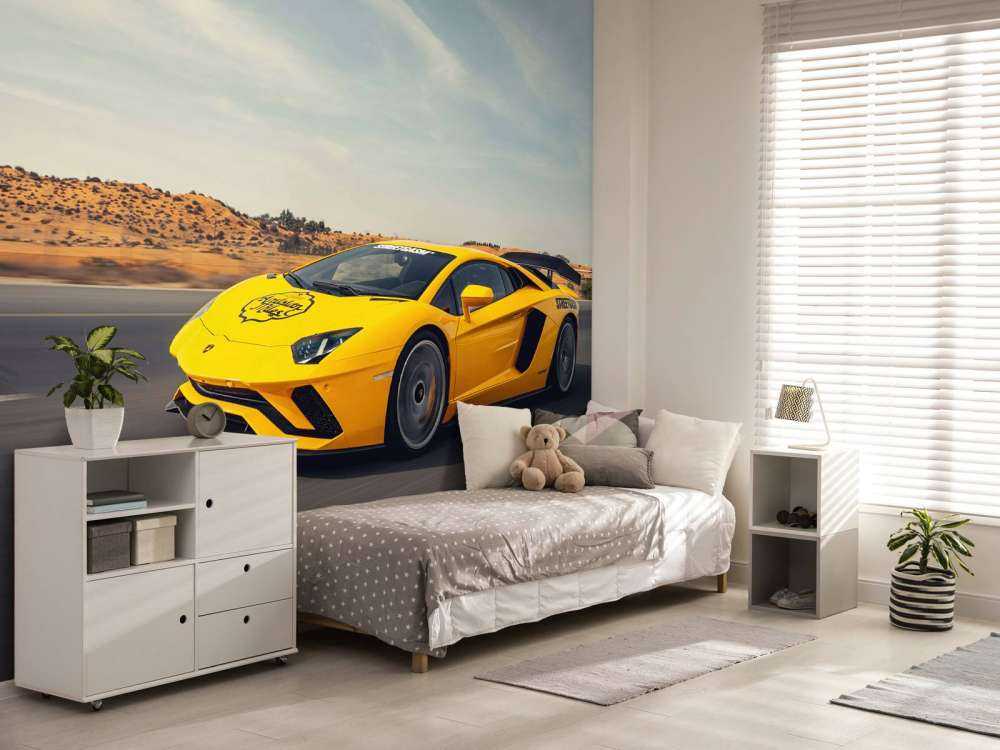 Lamborghini Aventador in action