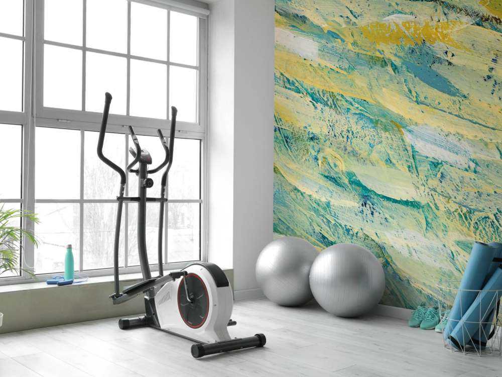 Coloured paint stripes