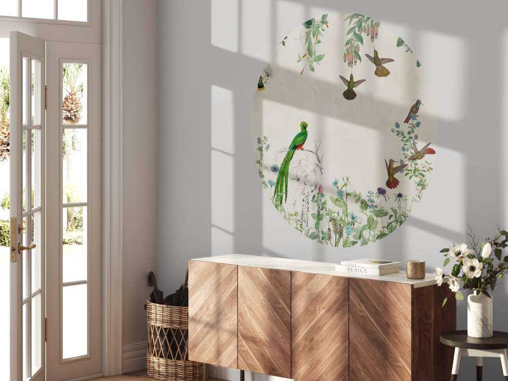 Fields of Colorful Birds