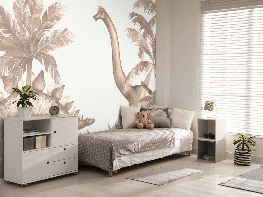 Dinosaurs in taupe