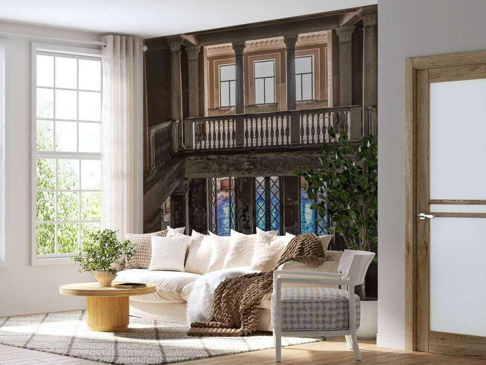 Ruined old country house