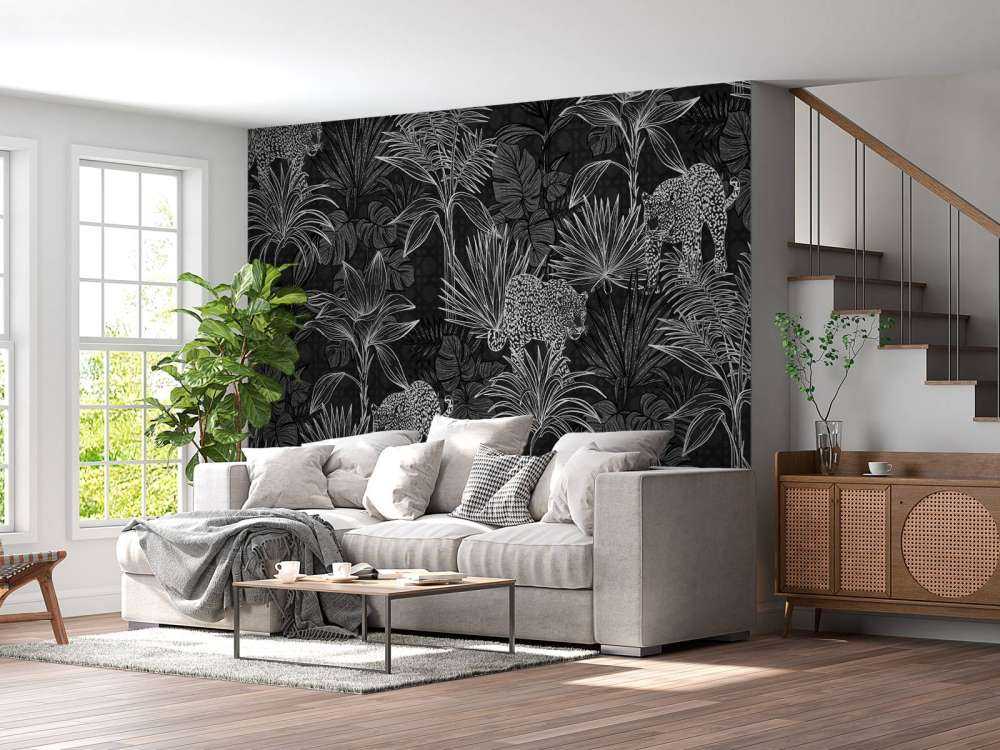 Palm trees and panthers