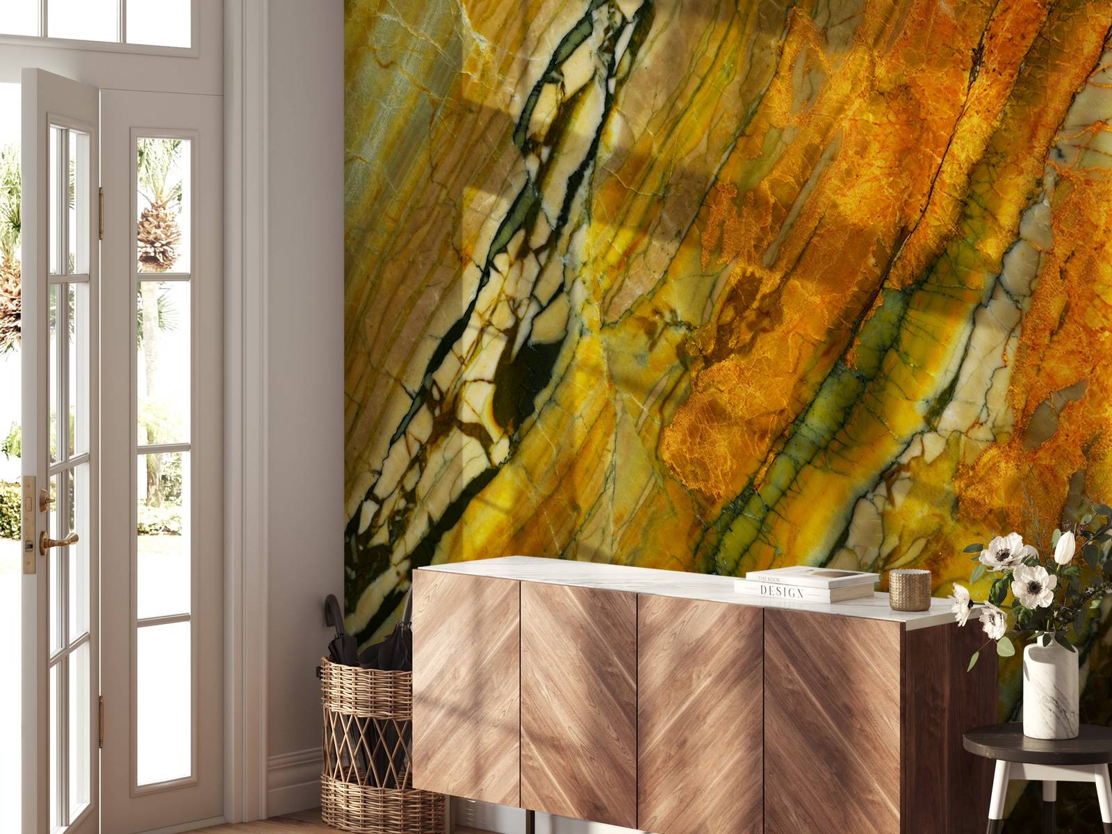 Marble with mosaic structure