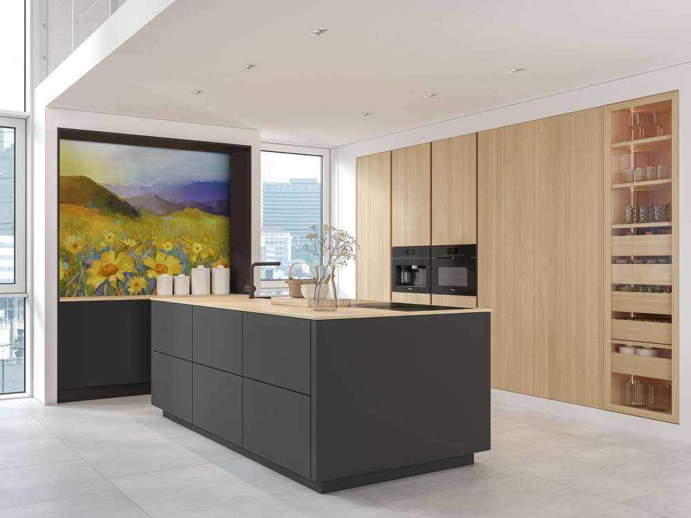 Oil painting rural sunset