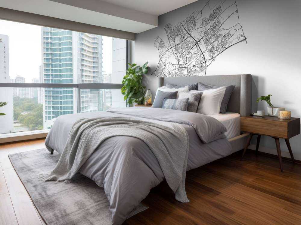 Map of Den Bosch, white