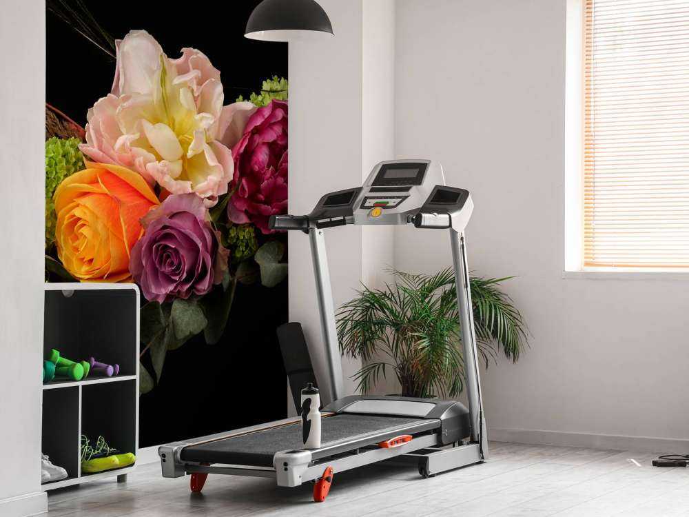 Flower bouquet with feather