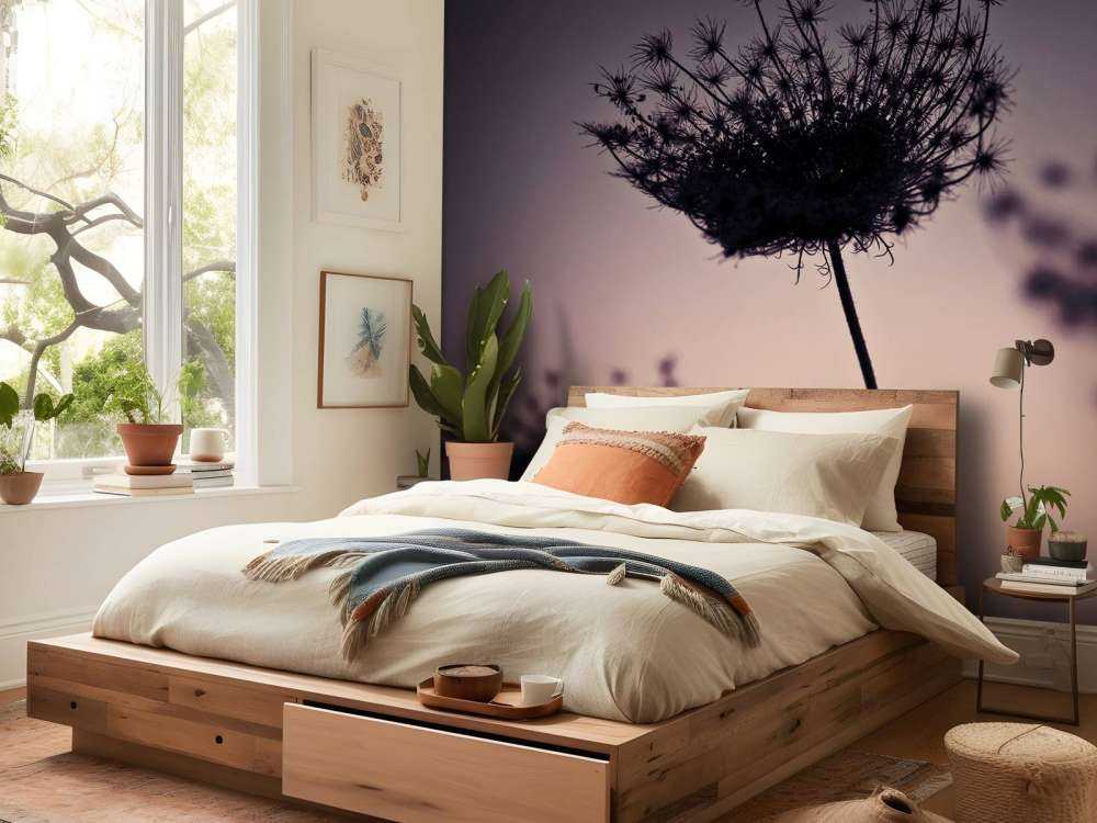 Silhouette of flowers