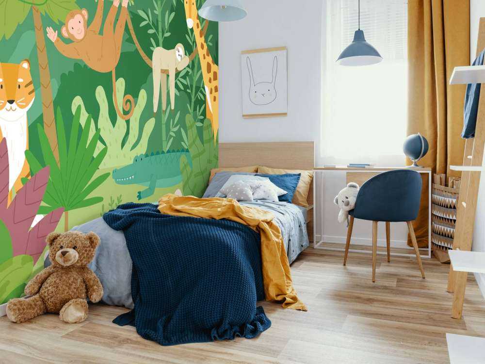 Happy jungle animals