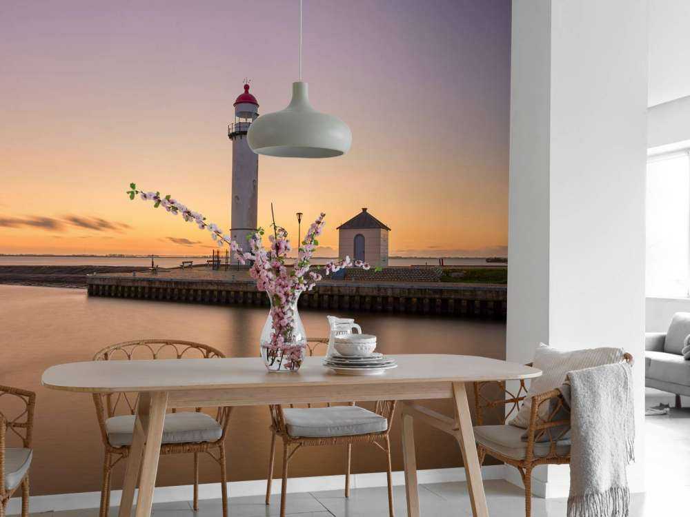 Lighthouse at sunset