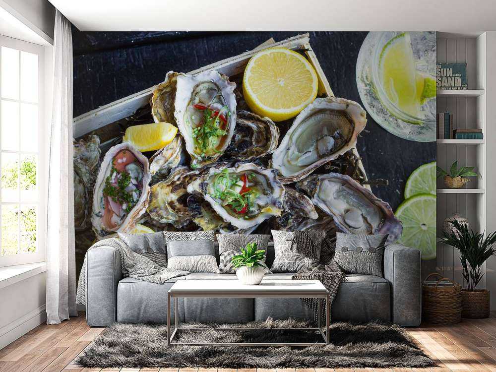 Bowl full of oysters