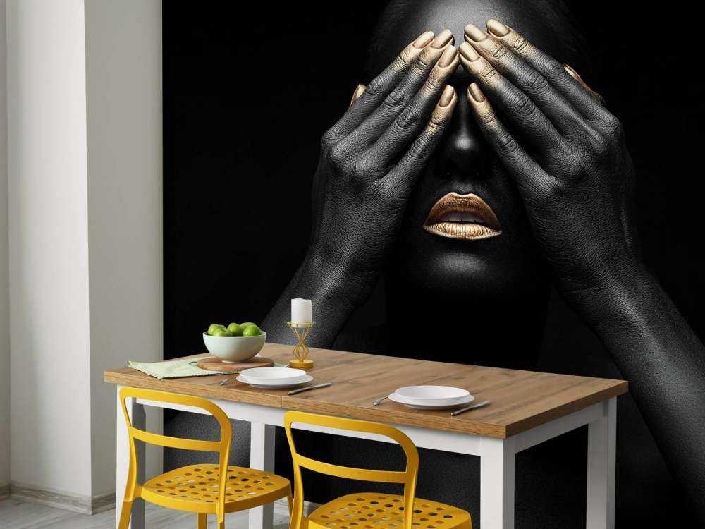 Woman with hands in front of her eyes