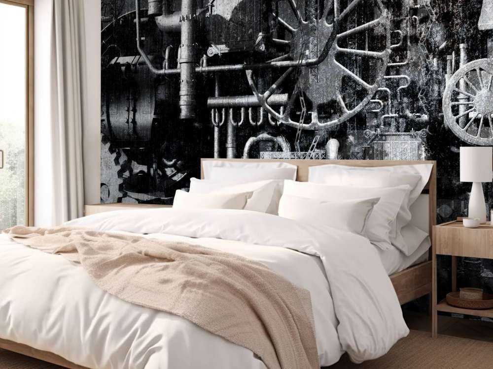 Old engine room of a train