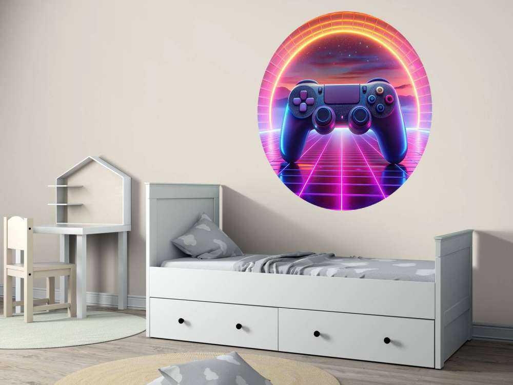 Retro Neon Game World