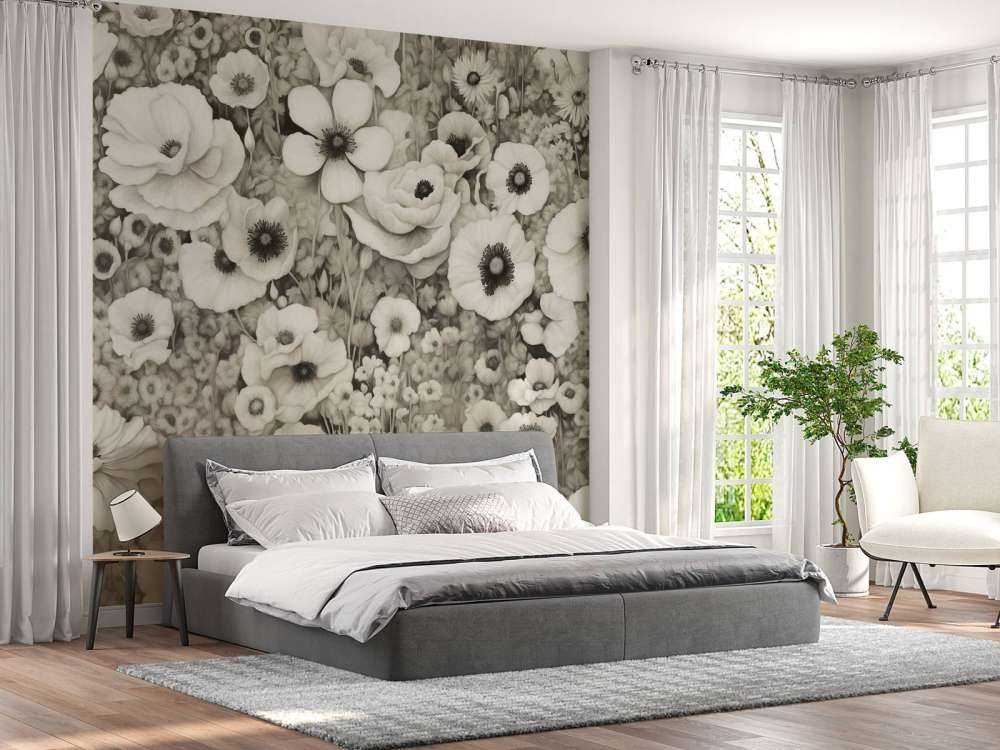 Poppy Tale Monochrome Dark Green