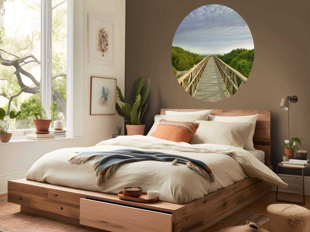 Scaffolding to the beach