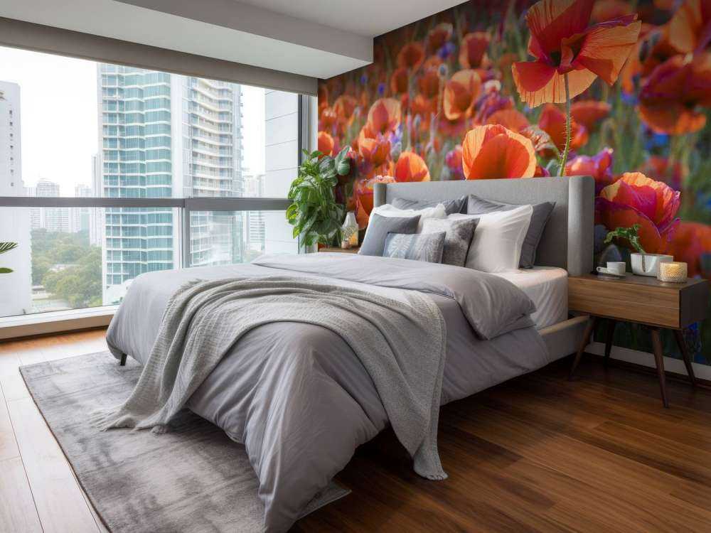 Poppies in the evening light