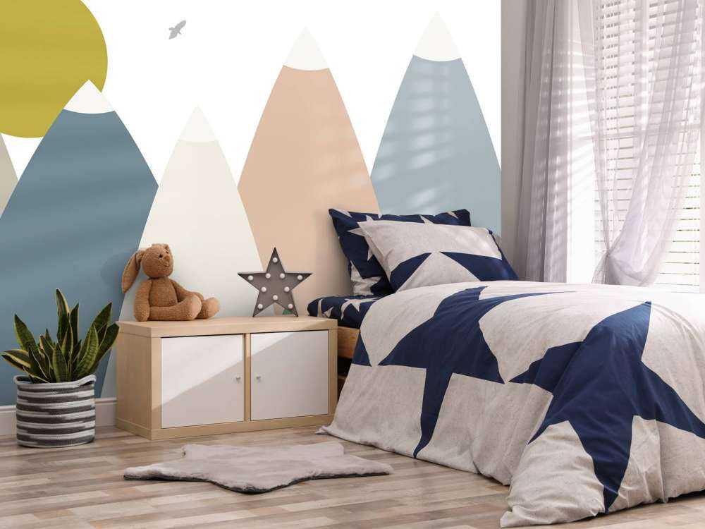 High mountains, coloured