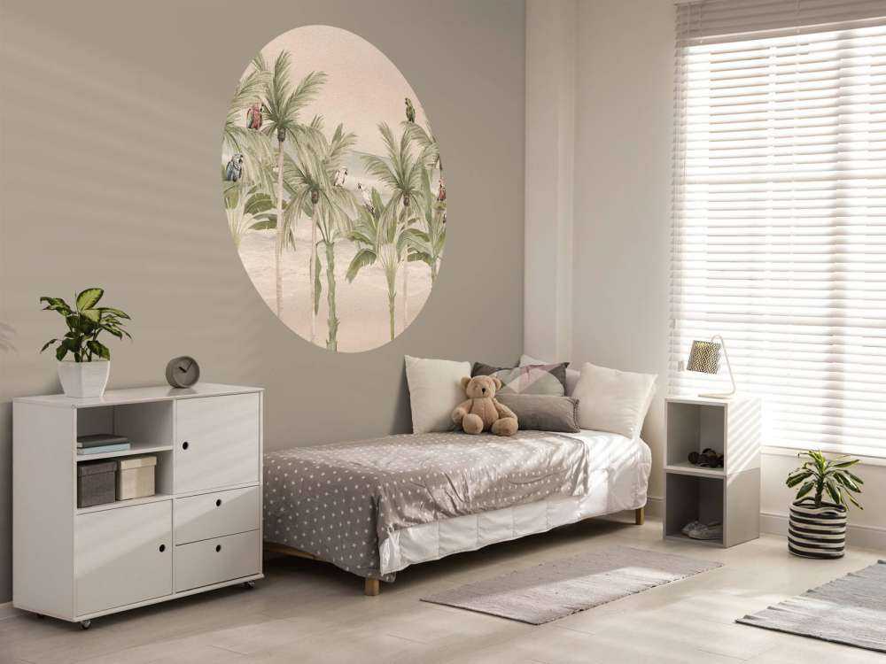 Parrots on the beach