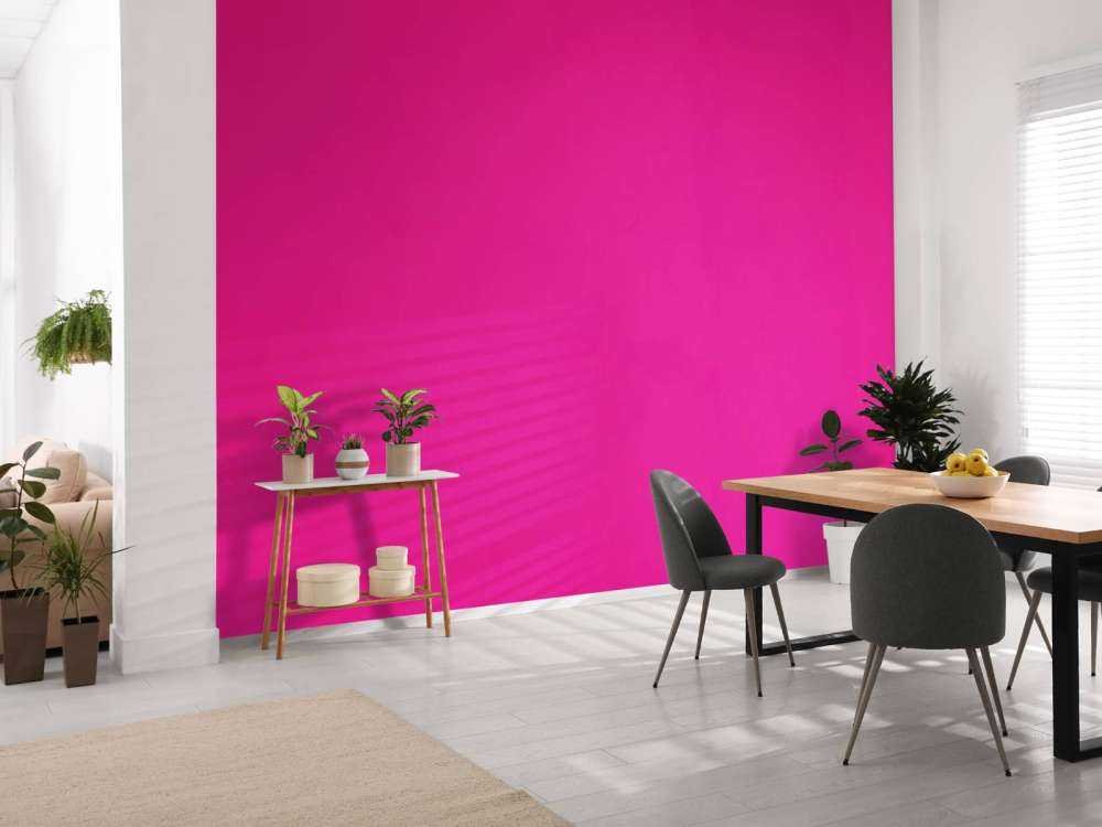 Neon pink concrete