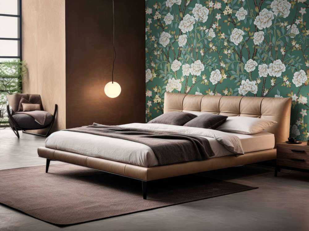 Peonies on green background