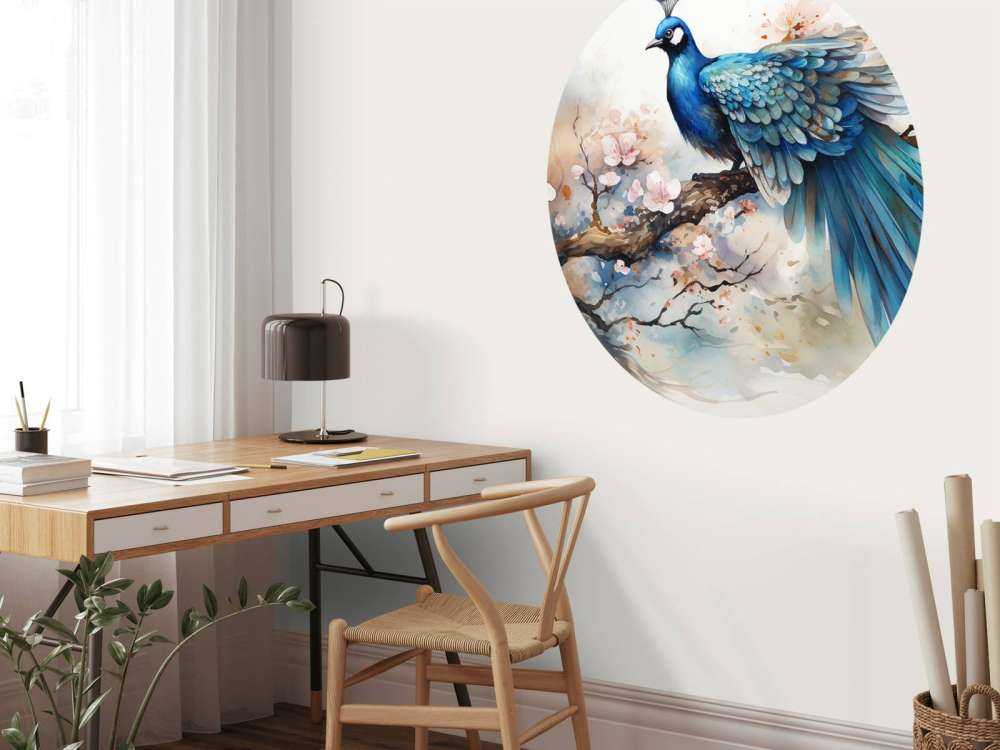 Peacock in Spring Mist