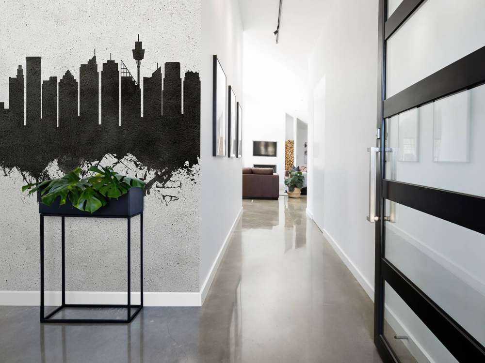 Watercolor skyline, Sydney