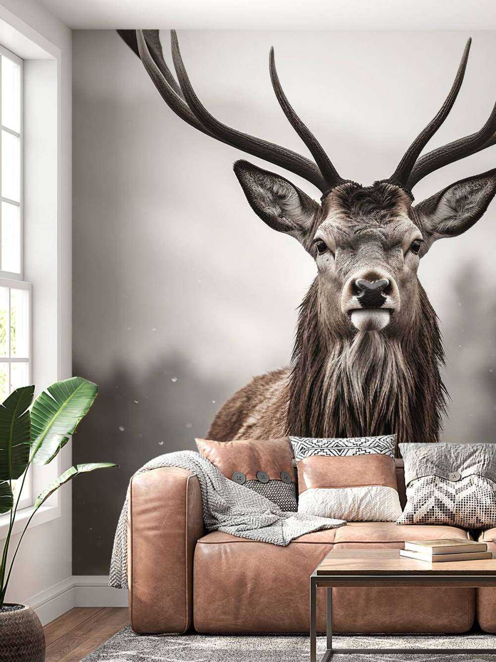 Winter King Deer Gaze