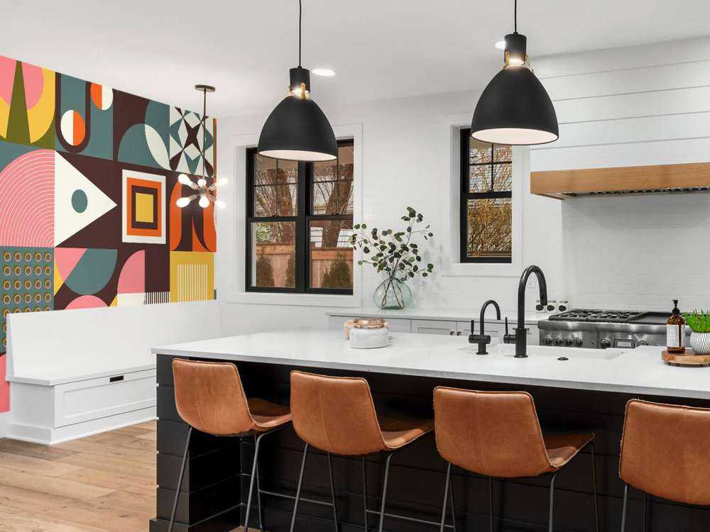 Colorful abstract shapes