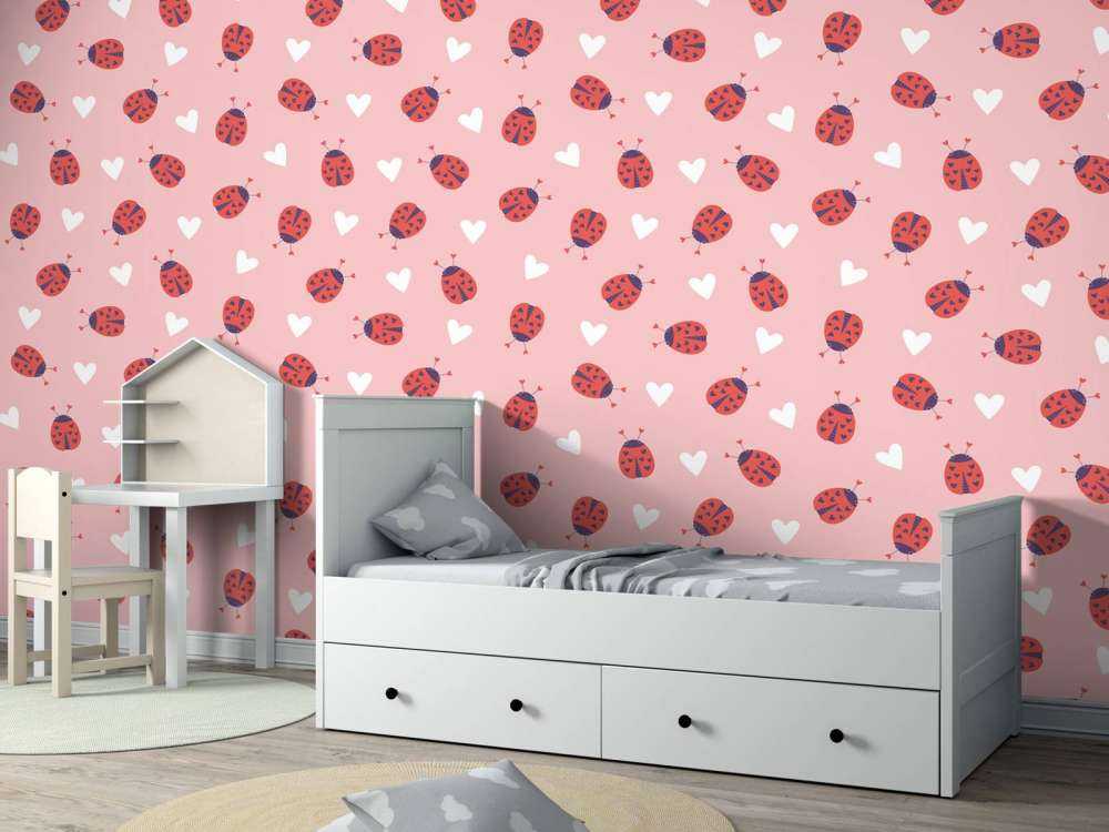 Ladybugs with hearts