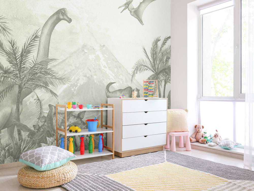 Various dinosaurs in green