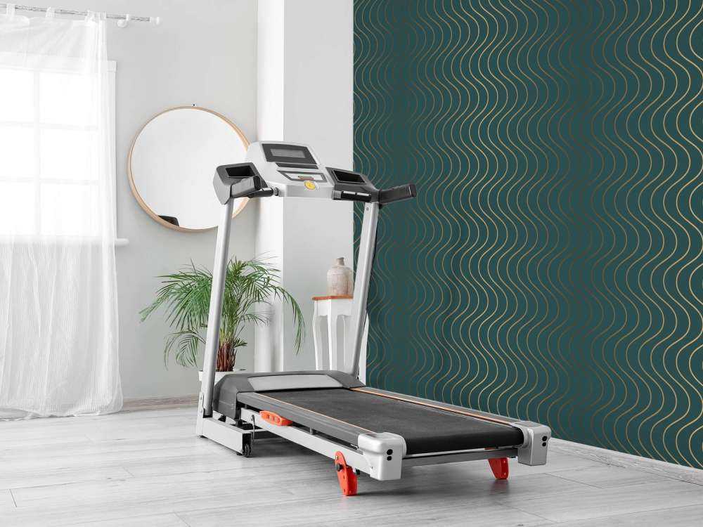 Wavy teal pattern