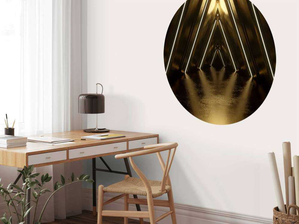 Dark golden tunnel