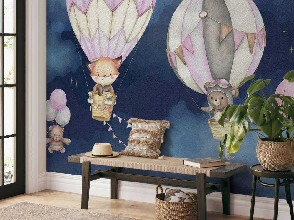 Flying animals pink