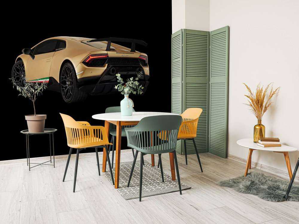 Lamborghini Huracán - Left Rear end, black