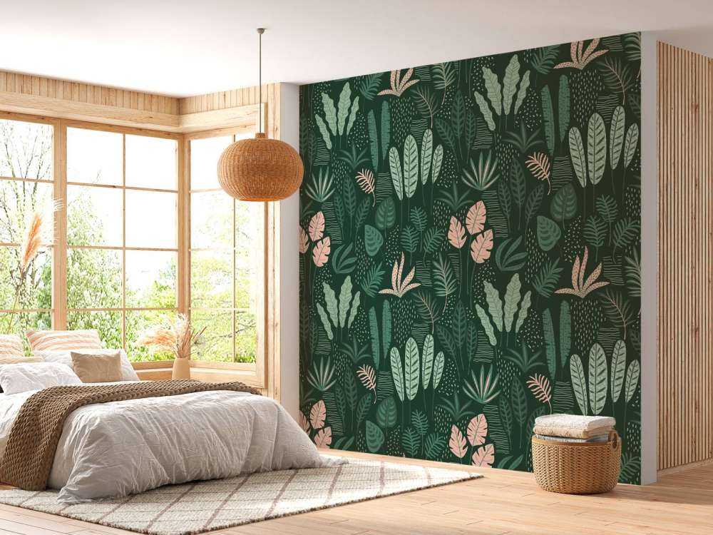 Cheerful leaf pattern