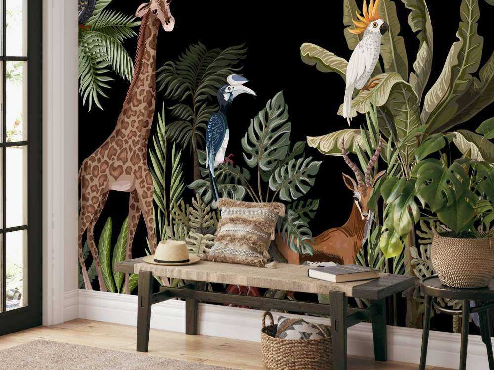 Various jungle animals