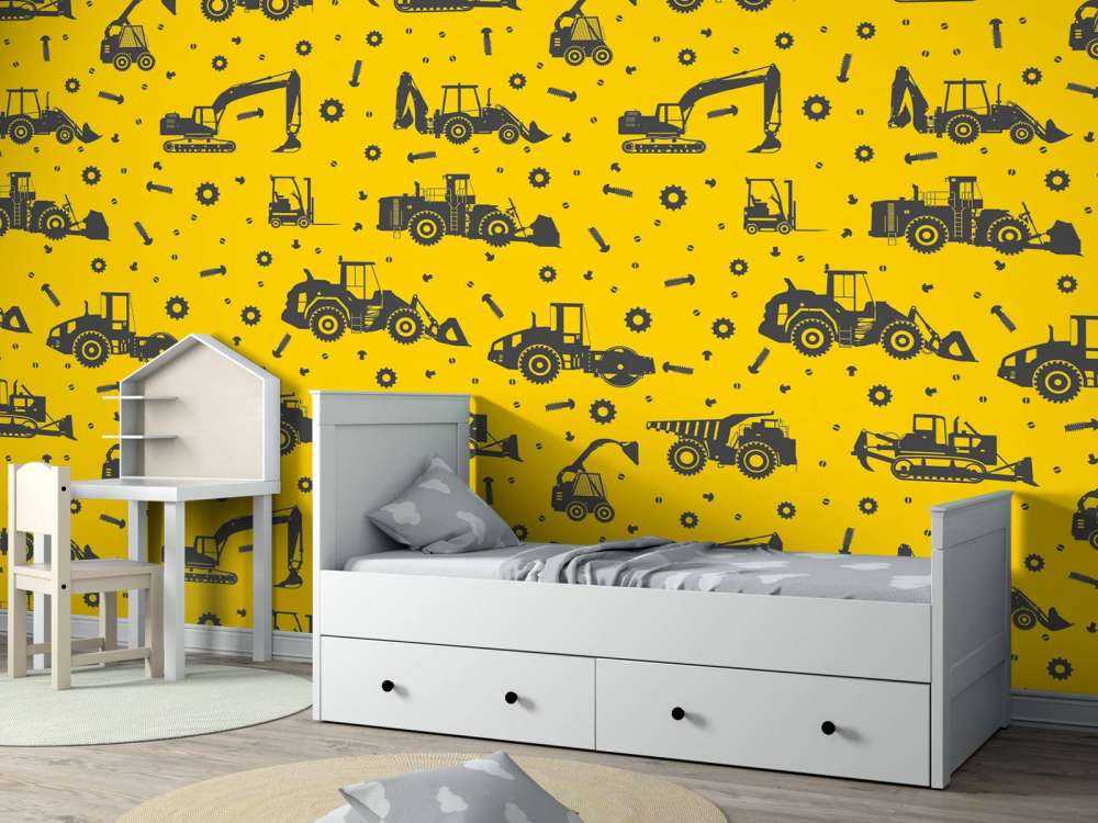 Construction traffic yellow