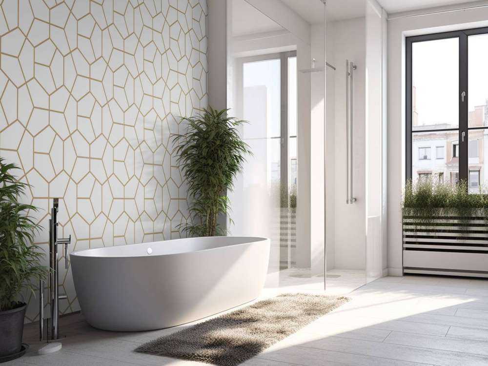 Gold geometric pattern